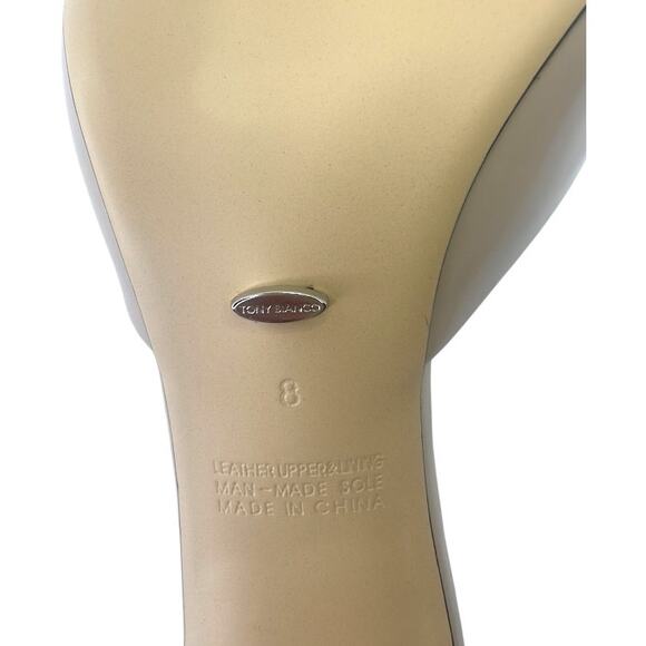 Tony Bianco Women's NWOB Malibu Creme Hi Shine Sandals Size 8 Cream Tan Heels - Picture 10 of 11